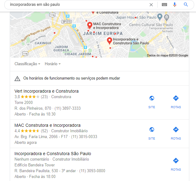 SEO Local - Pesquisa com localização google