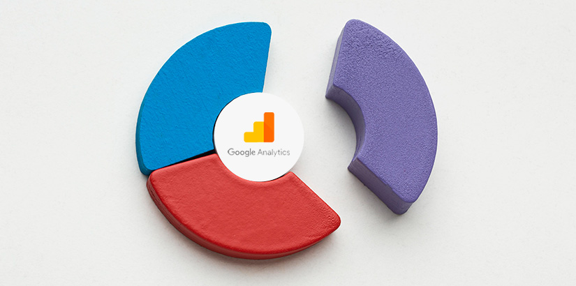 Google Analytics: imagem de um gráfico circular com três partes coloridas