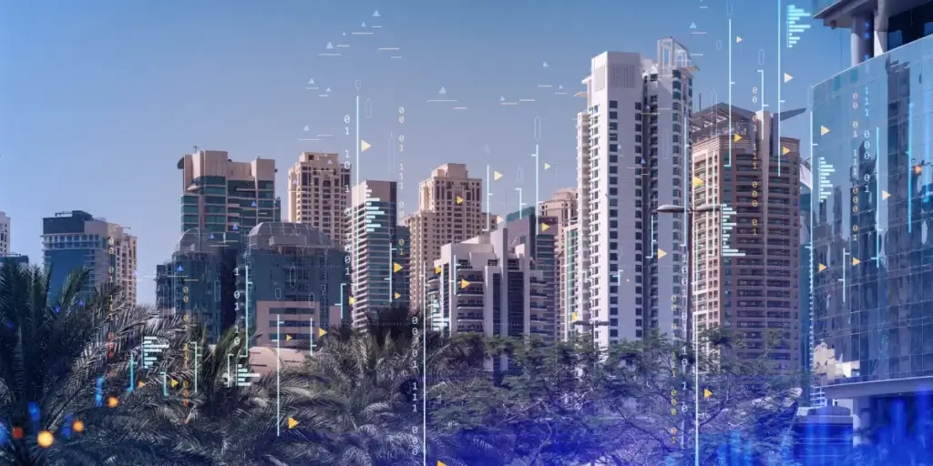 Proptechs no Brasil Proptechs no Brasil: imagem de uma cidade com muitos prédios e algumas árvores.